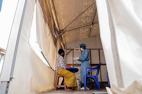Mpox outbreak: A health worker attends to a patient in eastern Congo